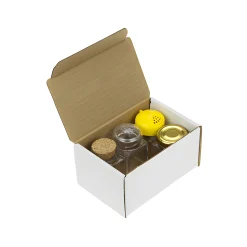 Geschenkverpackungen Für Gläser|Geschenkschachteln|Klappschachtel 126 x 85 x 70 mm, weiß