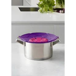 Küchenhelfer|Einkochzubehör|Kochblume Überkochschutz L lila