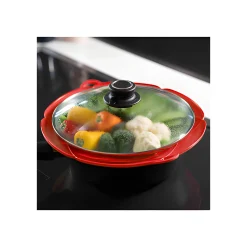 Küchenhelfer|Einkochzubehör|Kochblume Überkochschutz M rot