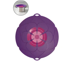Küchenhelfer|Einkochzubehör|Kochblume Überkochschutz M lila