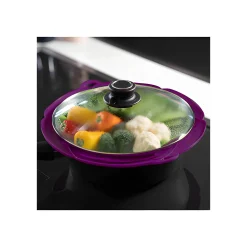 Küchenhelfer|Einkochzubehör|Kochblume Überkochschutz M lila