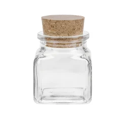 Gewürze Und Kräuter|Vierkantgläser|Korkenglas  120 ml quadratisch