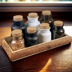 Rundgläser|Badesalze Und Seifen|Korkenglas 150 ml weiß matt beschichtet