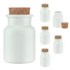 Gewürze Und Kräuter|Gläser-Sets|Korkenglas 150 ml weiß matt beschichtet, 6er Set