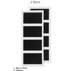 Tafeln Und Beschriftung|Tafeletiketten|Kreideetikett 85 x 50 mm, 8 Stück