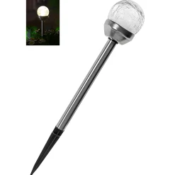 Grillparty|Gläser- Und Flaschendeko|LED Solar Wegleuchte 'Crackle', 6 x 27 cm