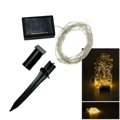 Grillparty|Weihnachtslichter|Lichterkette SOLAR mit 100 LEDs warmweiß