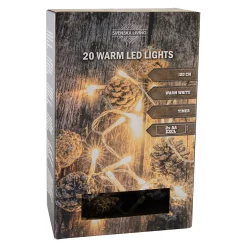 Winter|Basteln|Lichterkette 'Tannenzapfen' mit 20 LEDs, 120 cm