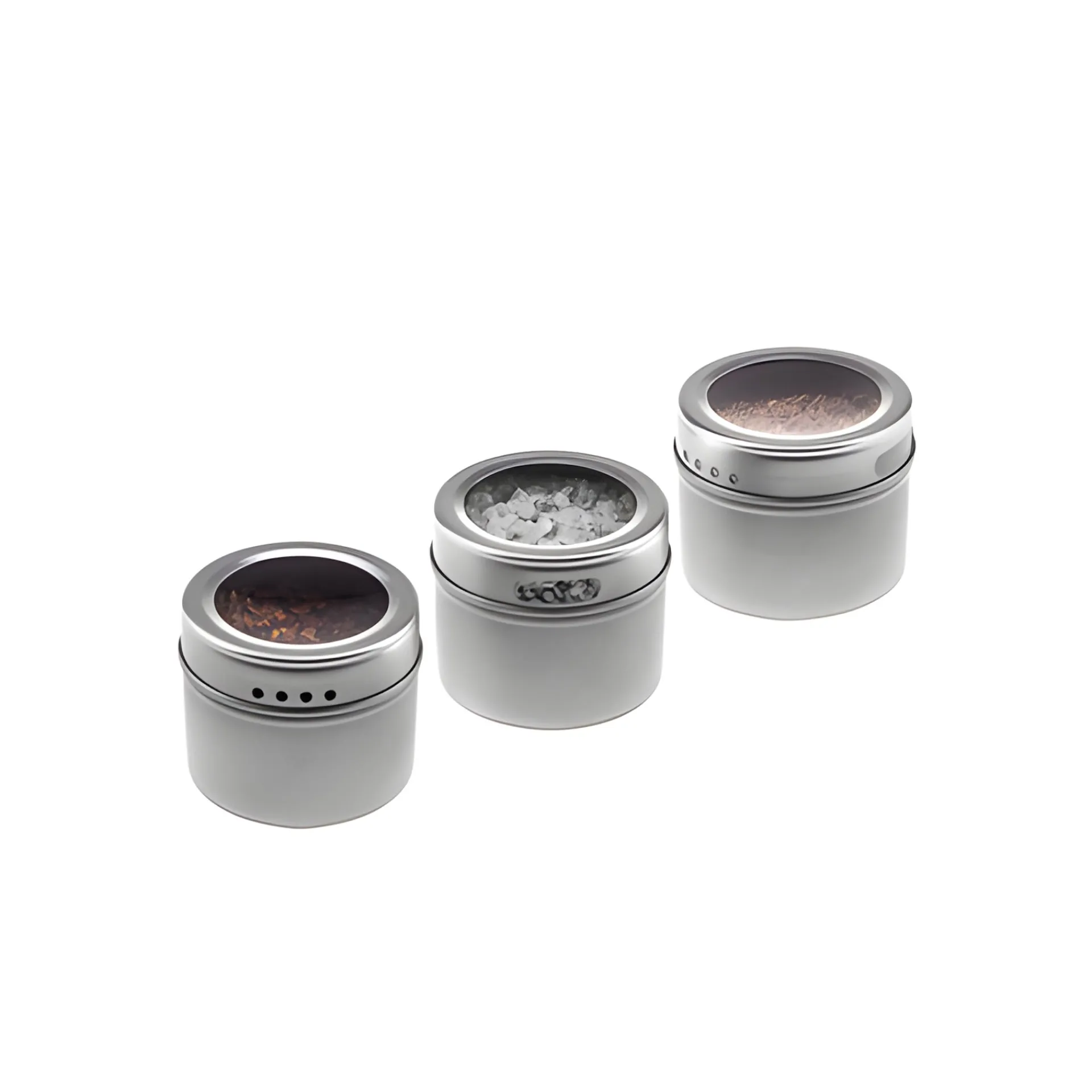 Gewürze Und Kräuter|Giveaways|Magnetische Metalldose 110 ml mit Sichtverschluss