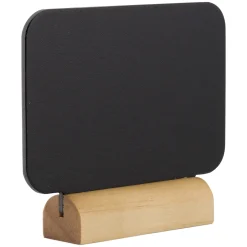 Feiern Und Feste|Tafeln Und Beschriftung|Mini Kreidetafel mit Holzsockel, 4 Stück plus Stift