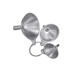 Westmark Kosmetik & Arznei|Saft & Sirup|Mini-Trichter Edelstahl, 3er Set