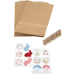 Ostern|Basteln|Papiertüten Bastelset 'Ostern', 36-teilig