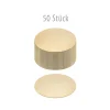 Jodl Verpackungen Verpackungen|Beutel|Pappscheibe Ø 120 mm gold/silber,  50 Stück