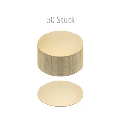 Jodl Verpackungen Verpackungen|Beutel|Pappscheibe Ø 120 mm gold/silber,  50 Stück
