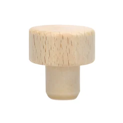 Flaschenkorken|PE-Stopfen 15 mm mit Holzscheibe Ø 29 mm