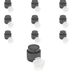 Ausgießer|Ausgießer|PP 28 Ausgießer schwarz mit Originalitätsring, 10 Stück