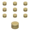 Schraubdeckel|PP 22 gold Aluminium, 10 Stück