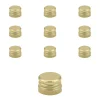 Schraubdeckel|PP 18 gold Aluminium mit Originalitätsring, 10 Stück