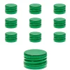 Schraubdeckel|PP 28 grün Aluminium mit Originalitätsring, 10 Stück