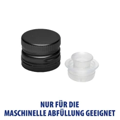 Ausgießer|Ausgießer|PP 31,5 schwarz Alu. mit Ausgießer und Originalitätsring