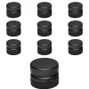 Schraubdeckel|PP 31,5 schwarz Aluminium mit Originalitätsring, 10 Stück