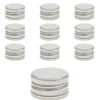 Schraubdeckel|PP 24 silber Aluminium, 10 Stück