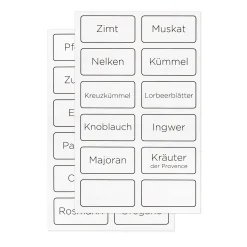 Pesto|Gewürze Und Kräuter|Schmucketiketten 'Gewürze und Kräuter', 24 Stück