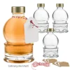 Giveaways|Weihnachtliche Gläser & Flaschen|Schneekugel 200 ml, 4er Set