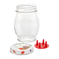 Gemüse Auf Vorrat|Fermentiergläser & Zubehör|Schraubglas 'L'Ortolano' 780 ml mit Deckel CT 86