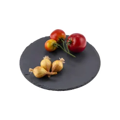 Feiern Und Feste|Untersetzer|Servierplatte aus Schiefer Ø 25 cm