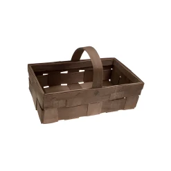 Ostern|Henkelkörbe|Spankorb mit Henkel geräuchert, 23,5 x 13,7 cm