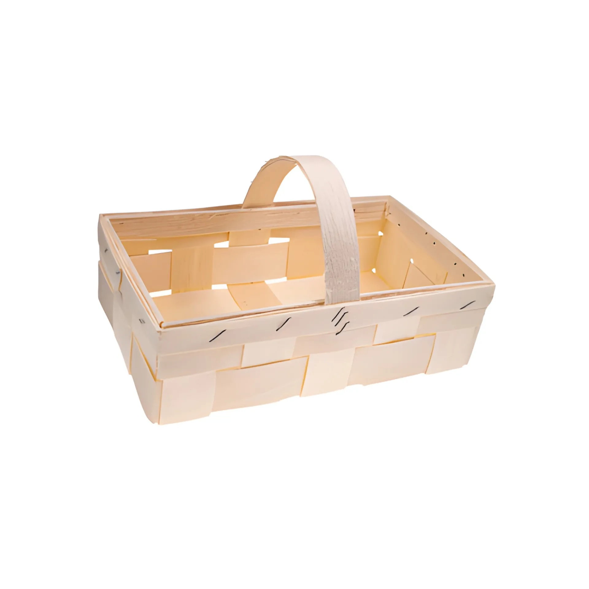 Ostern|Erdbeerzeit|Spankorb mit Henkel natur, 23,5 x 13,7 cm