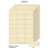 Apfel-, Birnen-, Quittenzeit|Etiketten Zum Beschriften|Steffis Etiketten 63,5 x 38,1 mm creme - 5 Blatt A4