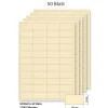 Etiketten Zum Beschriften|Bedruckbare Etiketten|Steffis Etiketten 48,5 x 25,4 mm creme - 50 Blatt A4