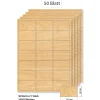 Bedruckbare Etiketten|Etiketten Zum Beschriften|Steffis Etiketten 63,5 x 38,1 mm Holzdekor - 50 Blatt A4