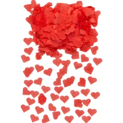 Hochzeit|Liebe|Streudeko 'Herz' aus Papier rot, 10 g