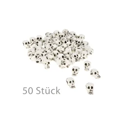 Halloween|Basteln|Streudeko 'Totenkopf', 50 Stück