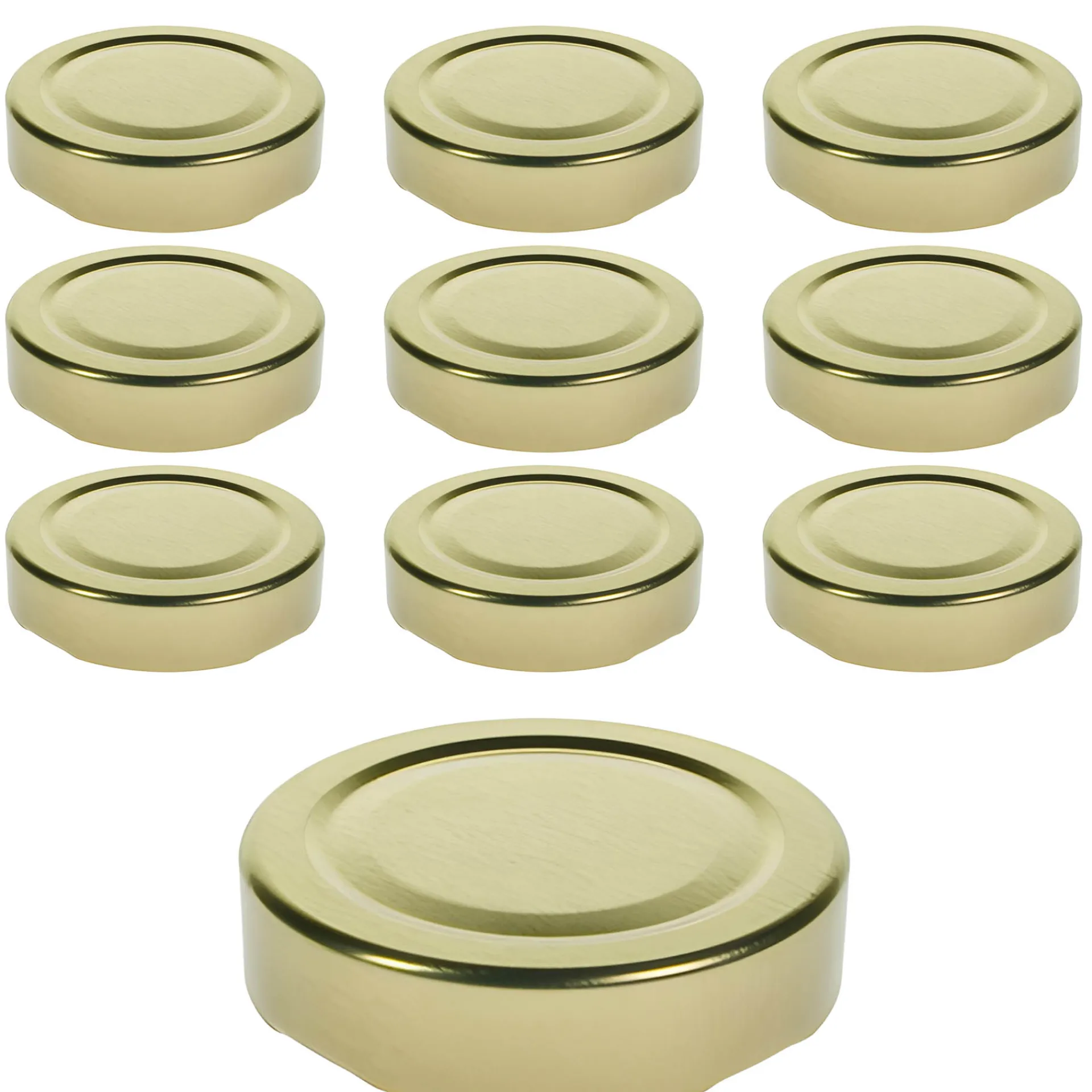 Twist-Off-Deckel Deep|TO 58 Deep gold past., 10 Stück