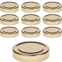 Twist-Off-Deckel Deep|TO 66 Deep gold past., 10 Stück