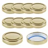 Blueseal Deckel|Twist-Off-Deckel Deep|TO 66 Deep gold past. BLUESEAL, 10 Stück