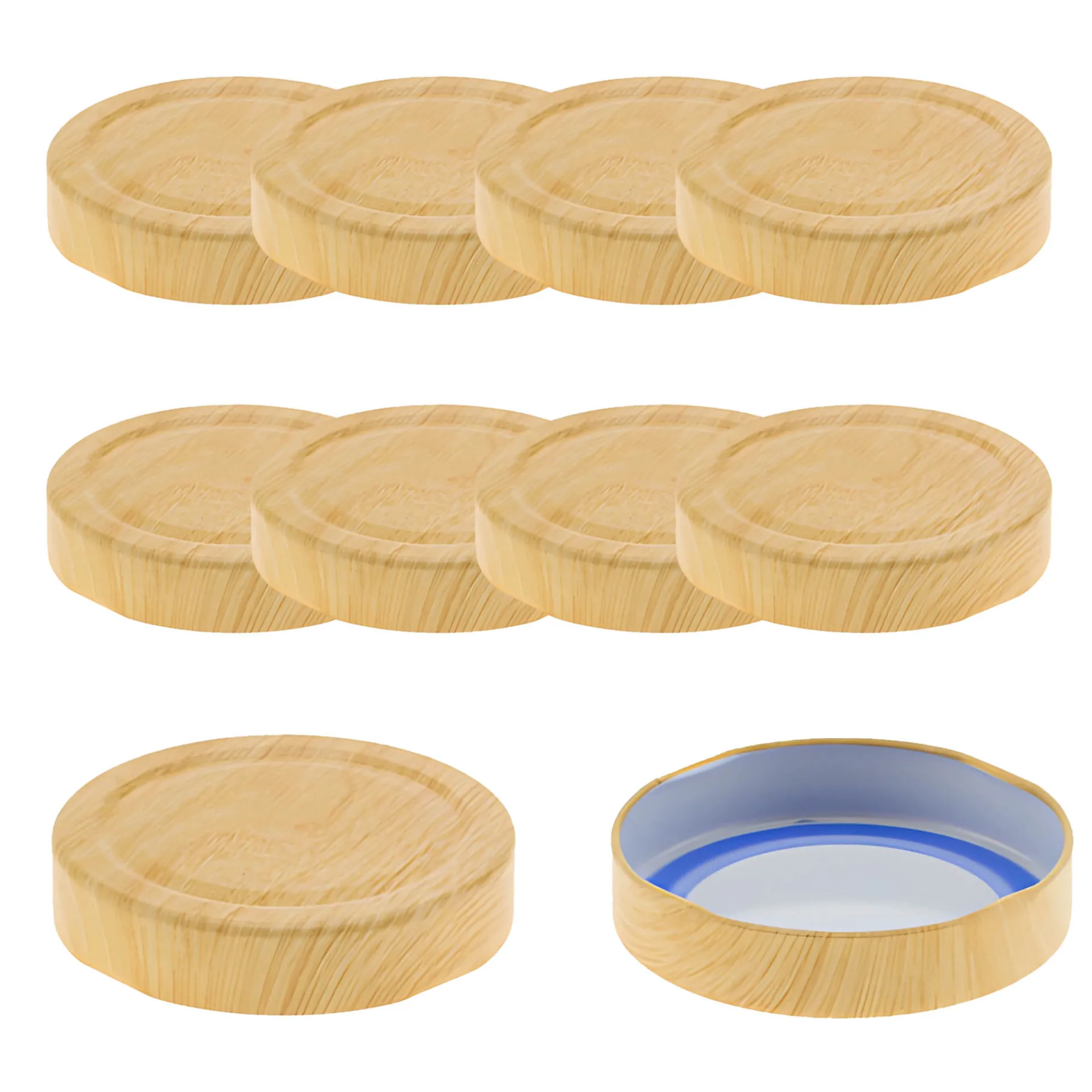 Aufstriche Und Dips|Pesto|TO 66 Deep Holzdekor matt past. BLUESEAL, 10 Stück