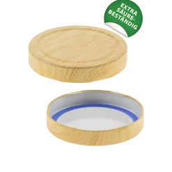 Blueseal Deckel|Twist-Off-Deckel Deep|TO 82 Deep Holzdekor matt past. BLUESEAL, 10 Stück