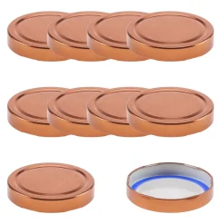 Blueseal Deckel|Twist-Off-Deckel Deep|TO 82 Deep kupfer past. BLUESEAL, 10 Stück