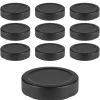 Twist-Off-Deckel Deep|TO 58 Deep schwarz matt past., 10 Stück