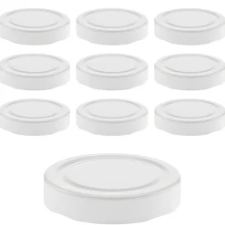 Twist-Off-Deckel Deep|TO 66 Deep weiß past., 10 Stück