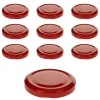 Twist-Off-Deckel|Twist-Off-Deckel|TO  53 dunkelrot past., 10 Stück