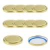 Blueseal Deckel|Twist-Off-Deckel|TO  77 gold für Kaltabfüllung BLUESEAL, 10 Stück