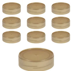 Twist-Off-Deckel|TO  58 gold Kunststoff, 10 Stück