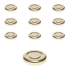 Twist-Off-Deckel|Twist-Off-Deckel|TO  43 gold past., 10 Stück