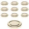 Twist-Off-Deckel|Twist-Off-Deckel|TO  58 gold past., 10 Stück